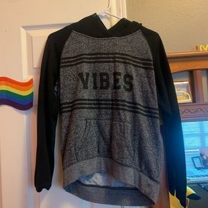 Vibes black hoodie